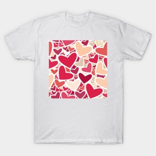 Colorful pattern with hearts T-Shirt